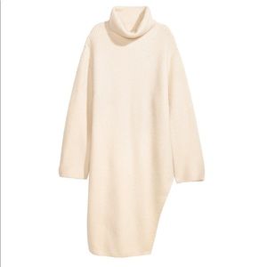 H&M Cowl Neck, Side Slit Sweater Dress, XL (5)